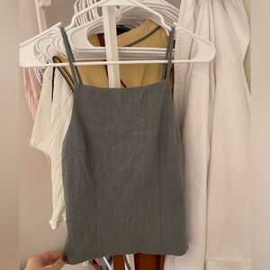 H&M Suiting top, tie back top, size XS. Grey